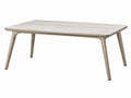 Uitschuifbare tuintafel 160-200 x 90 x 75 cm aluminium beige moderne eettafel voor buiten